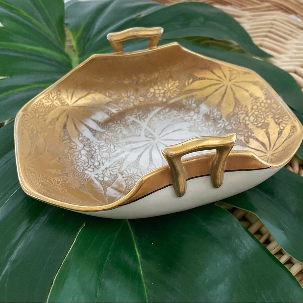 Vintage Noritake China Japan Dish Gold Home Decoration Kitchen Dish jewelry